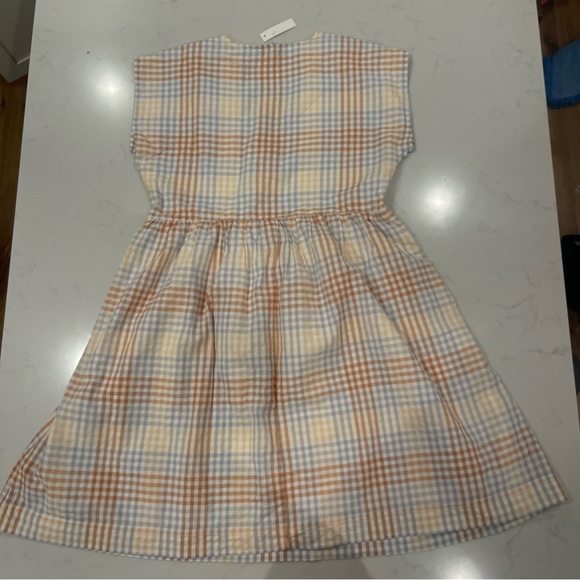 Madewell NWT Cap Sleeve Button Front Mini Dress in Plaid - Picture 8 of 10